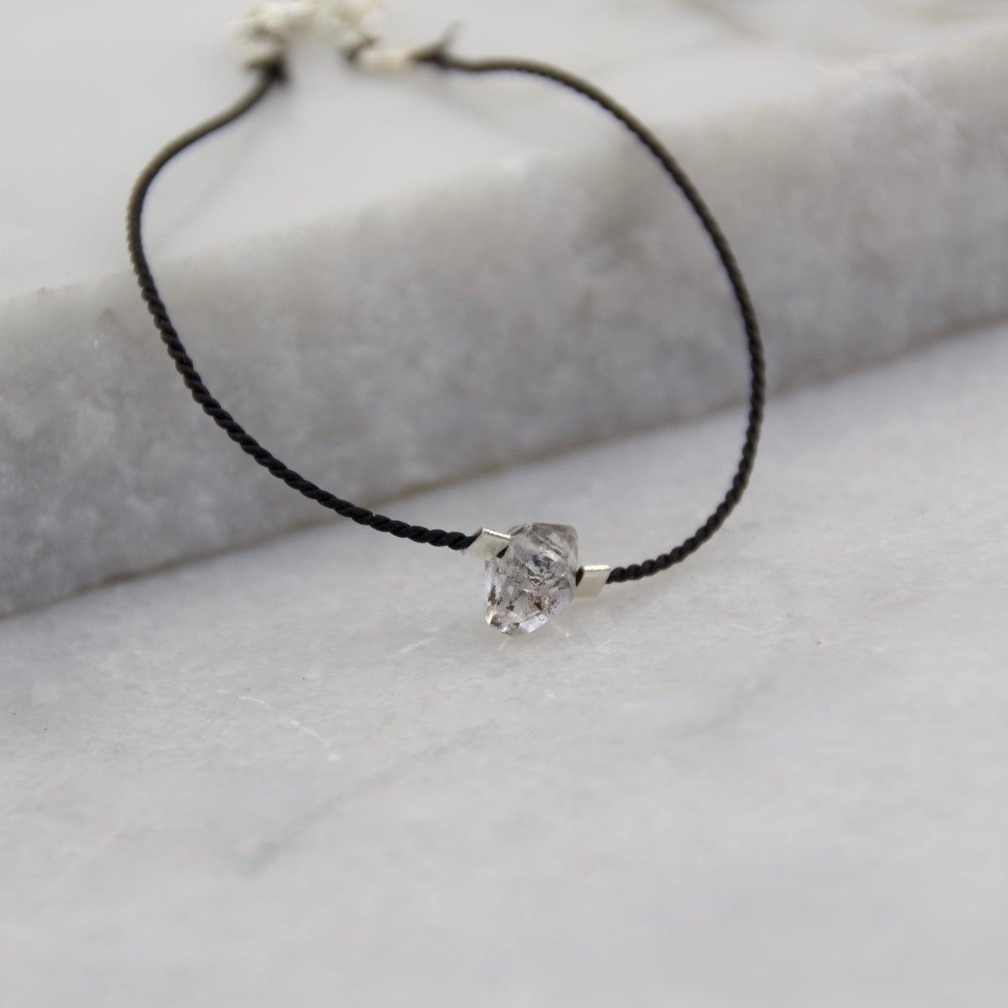 Portal of Light Herkimer Diamond Thread Bracelet