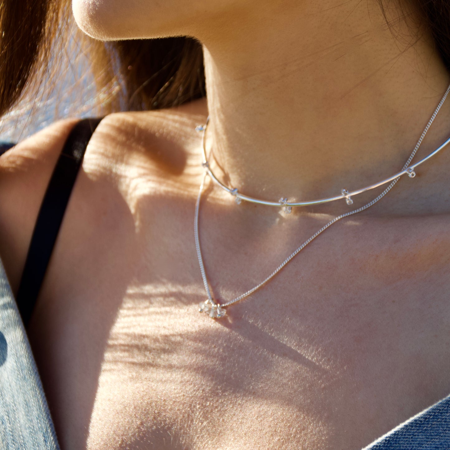 The Big Tease White Topaz Choker