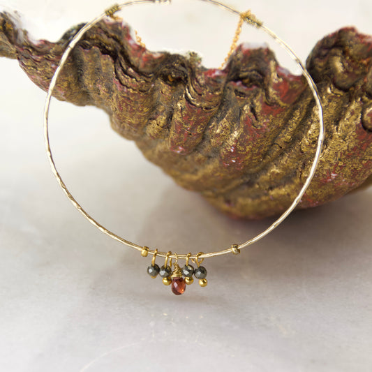 Golden Age Garnet Bangle
