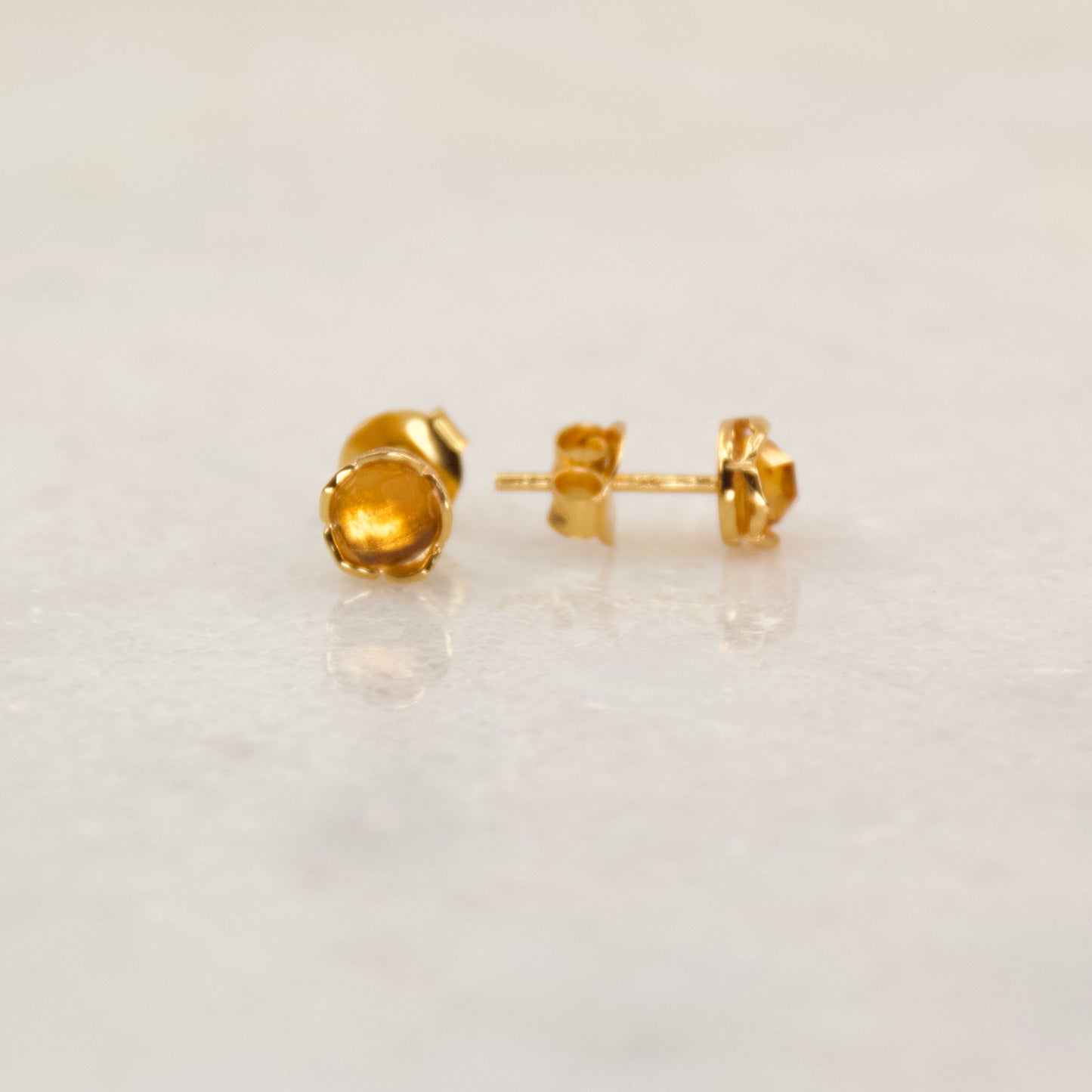 Fine Treasures Citrine Stud Earring