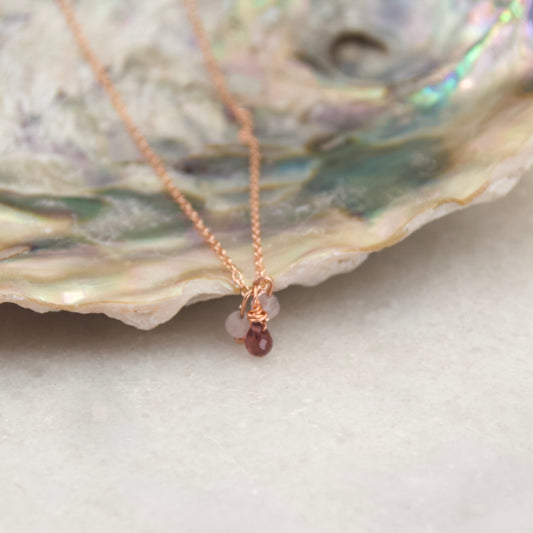Golden Age Garnet Anklet