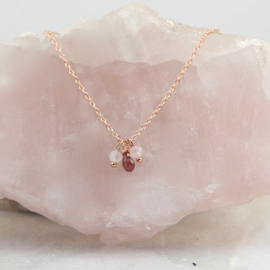 The Lovers Garnet Necklace