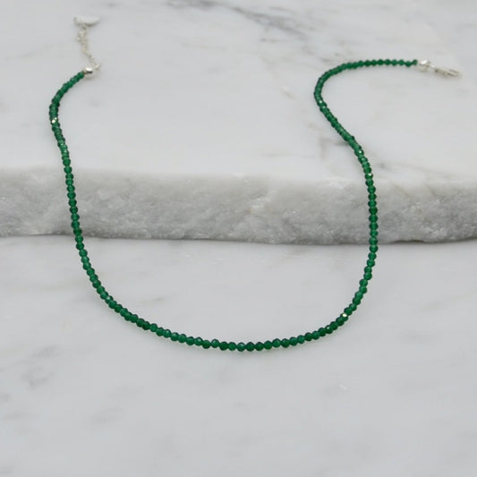Razzle Dazzle Green Onyx Choker