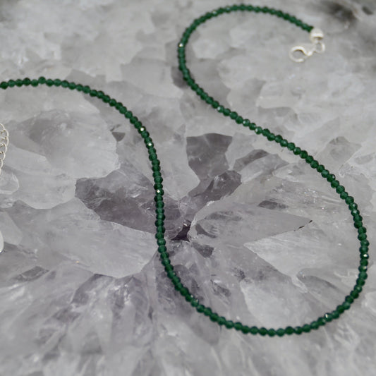 Razzle Dazzle Green Onyx Choker