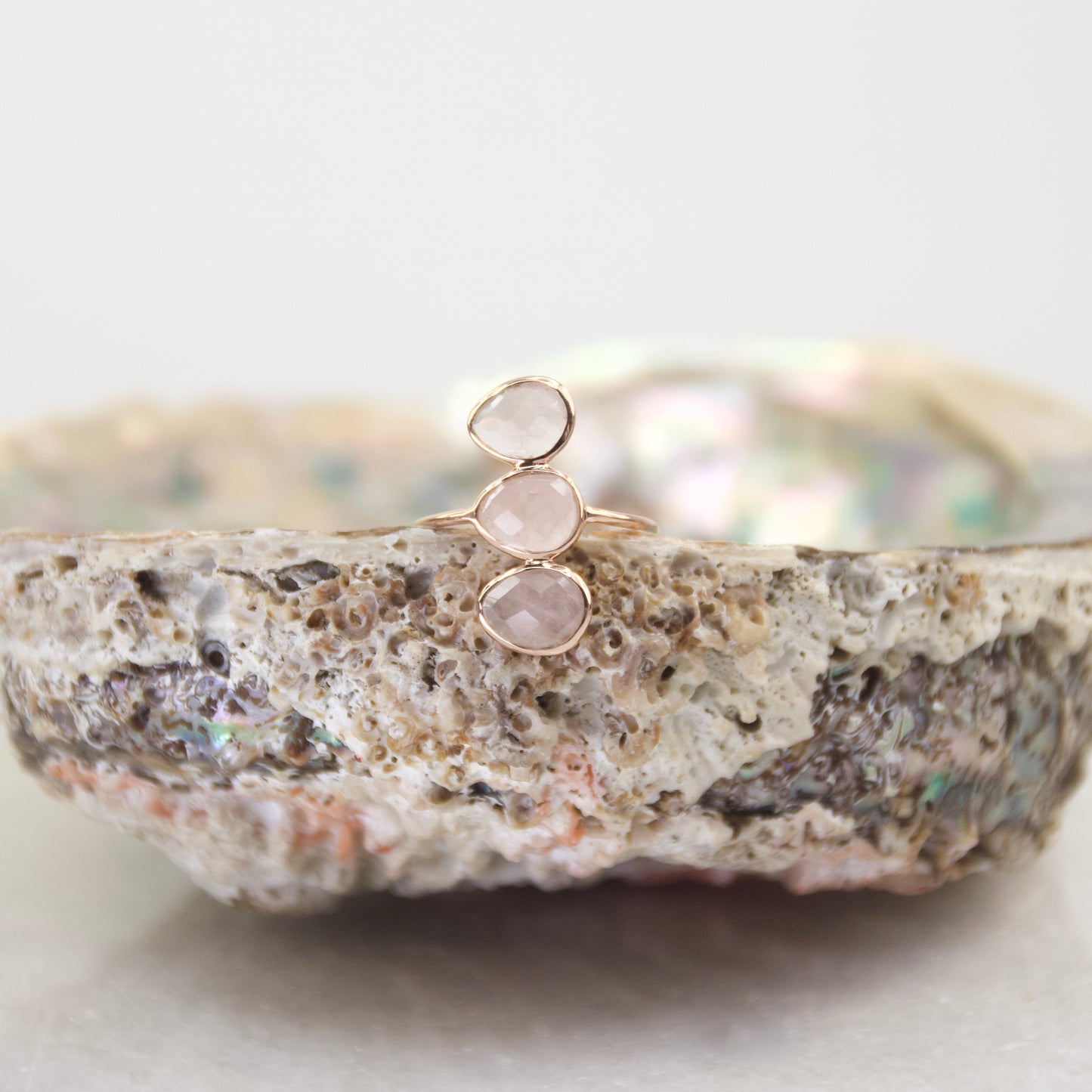 Belle Époque Rose Quartz Statement Ring