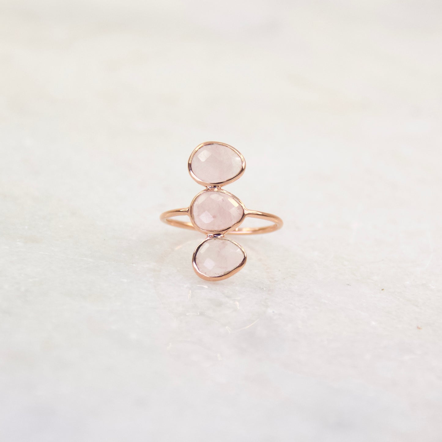 Belle Époque Rose Quartz Statement Ring