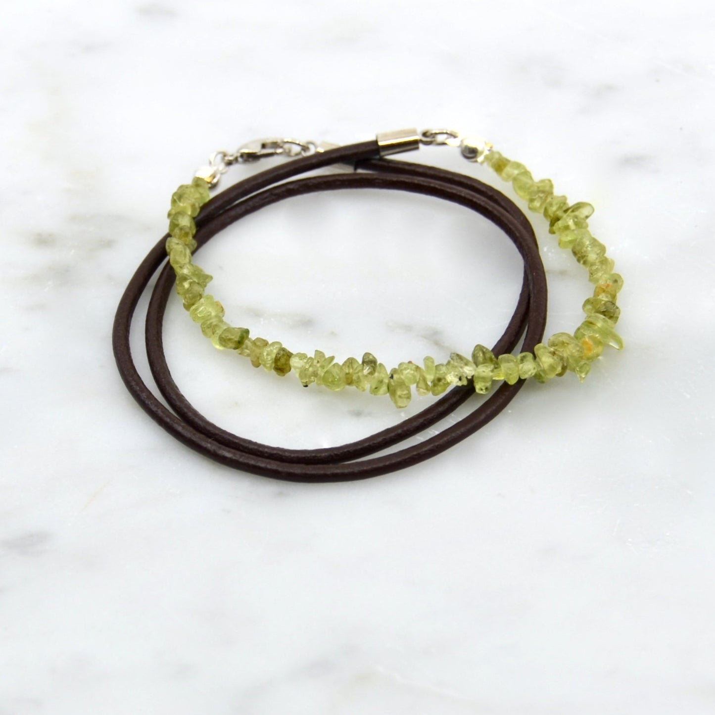 Once upon a Stone Peridot Wrap Bracelet