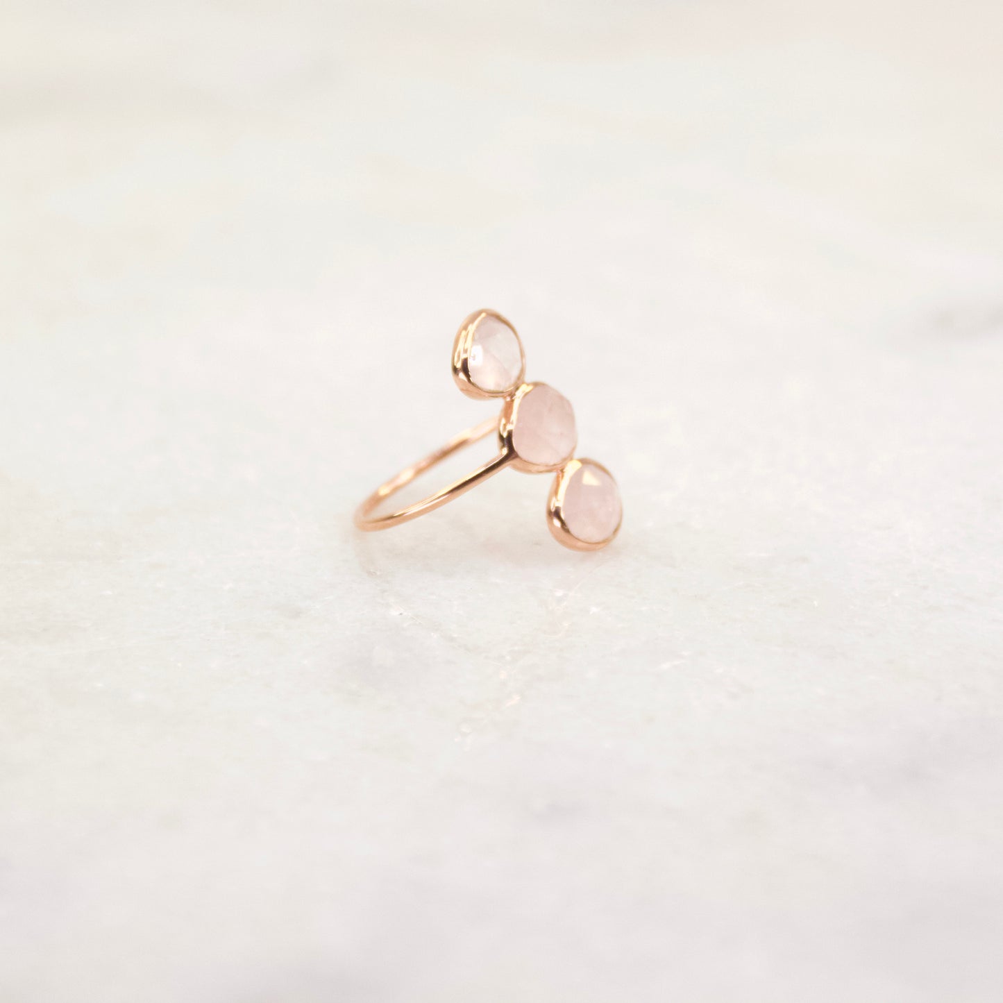 Belle Époque Rose Quartz Statement Ring