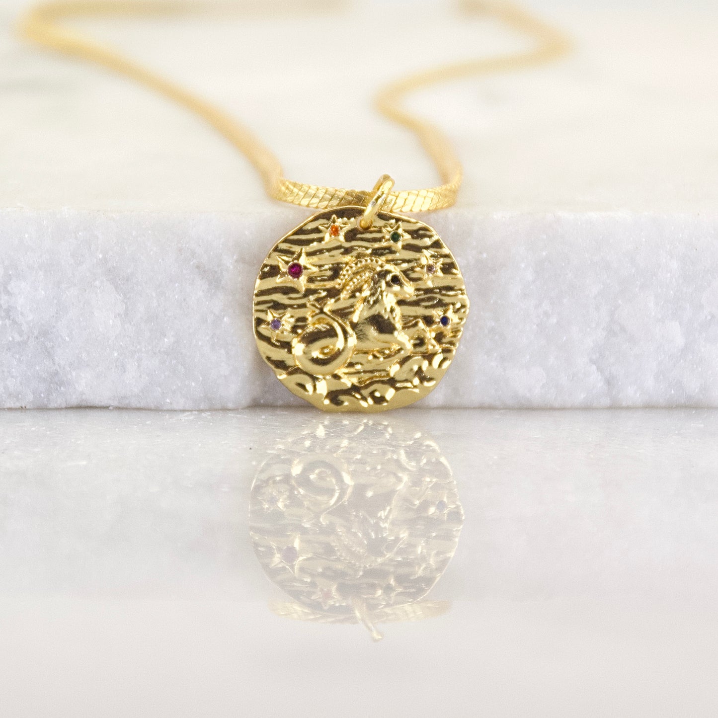 Gems of a Golden Age Zodiac Pendant