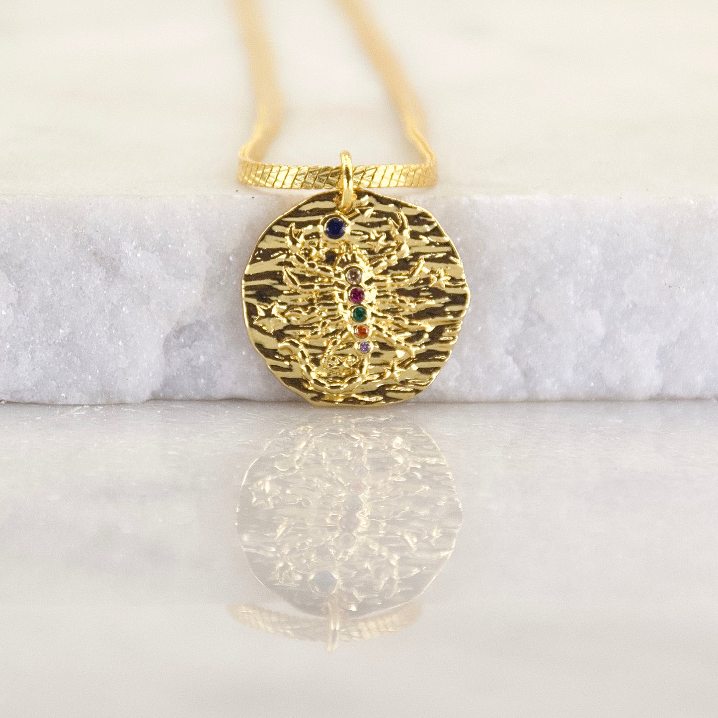 Gems of a Golden Age Zodiac Pendant