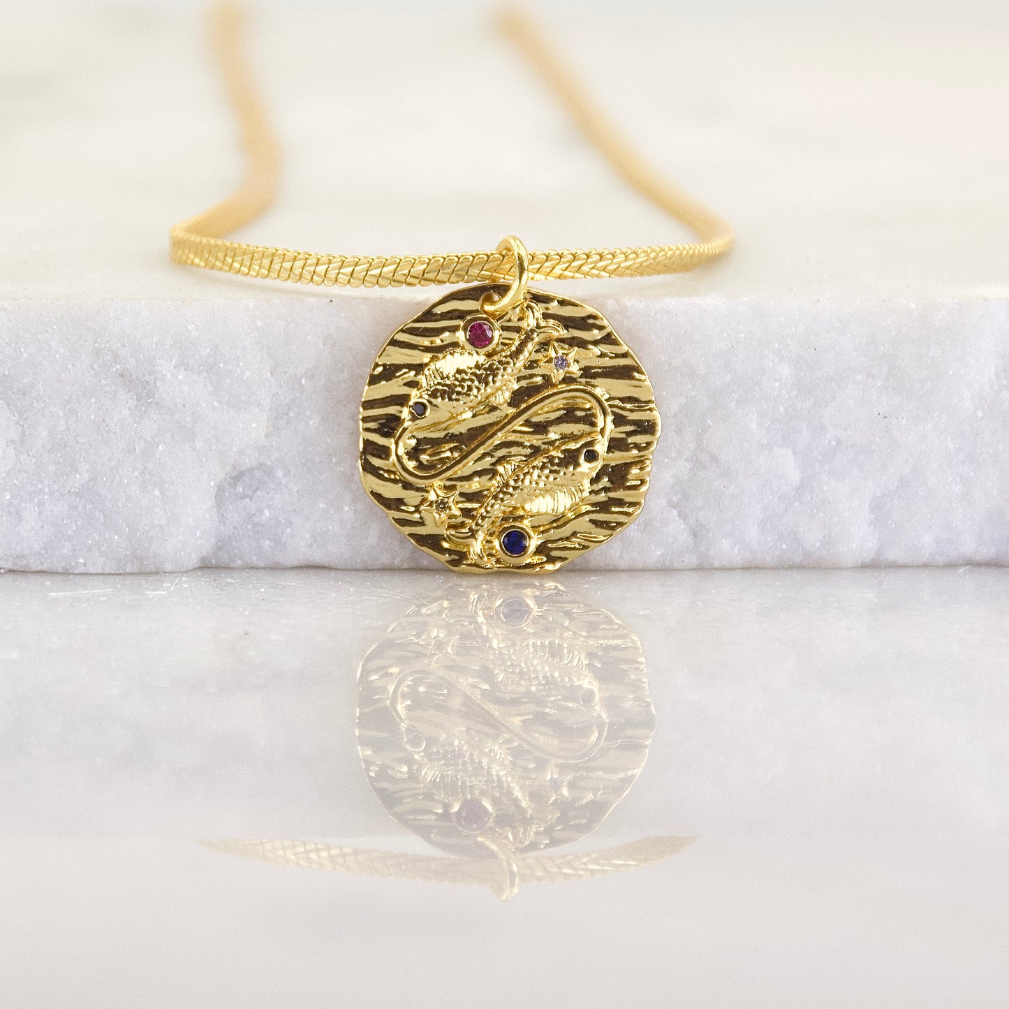 Gems of a Golden Age Zodiac Pendant