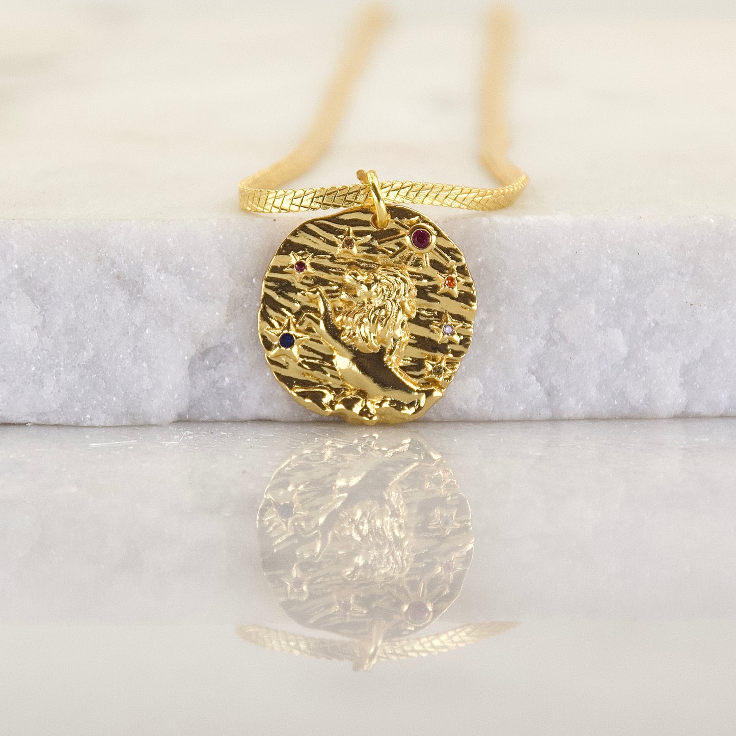 Gems of a Golden Age Zodiac Pendant