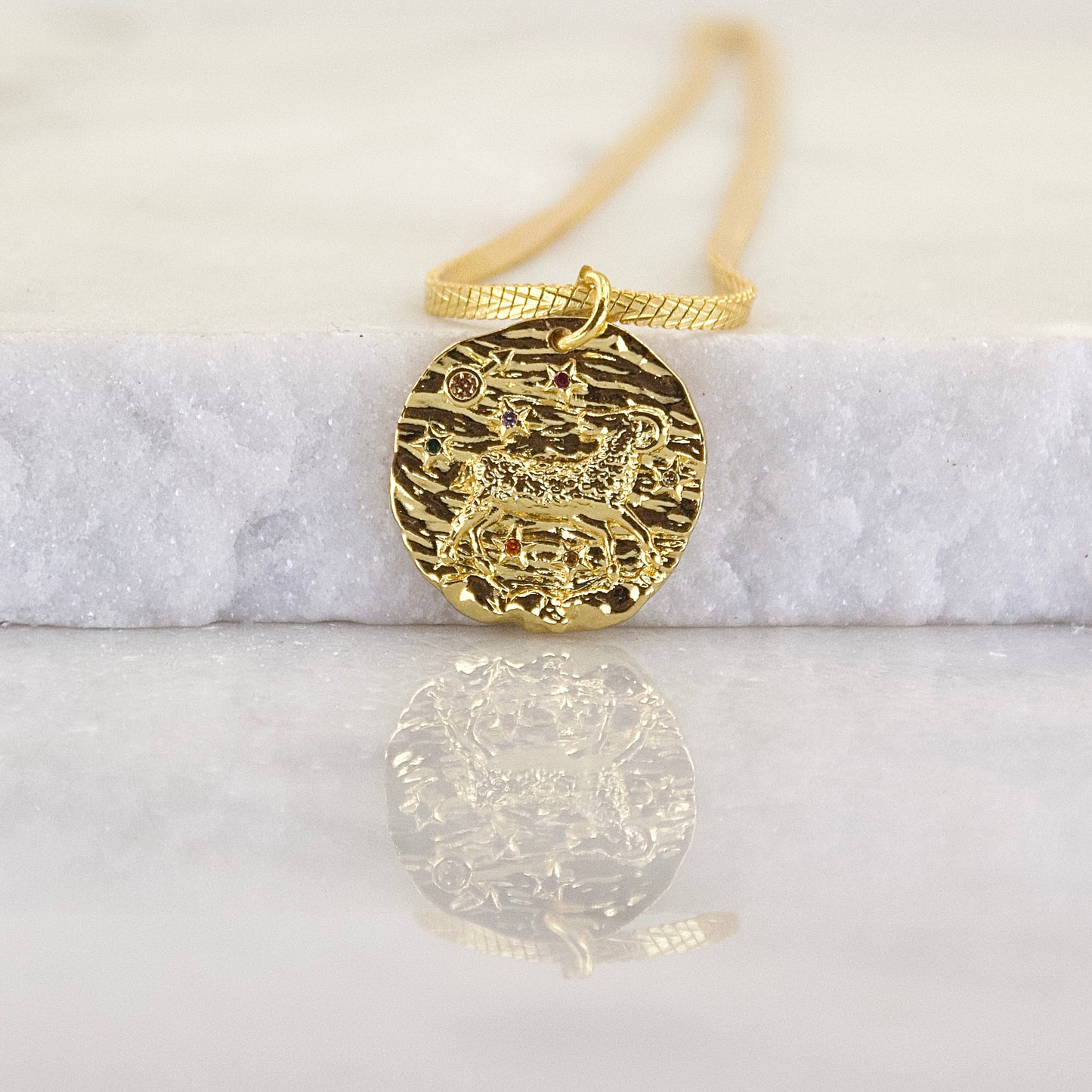 Gems of a Golden Age Zodiac Pendant