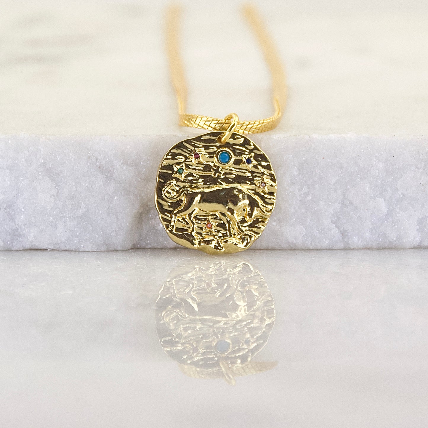 Gems of a Golden Age Zodiac Pendant