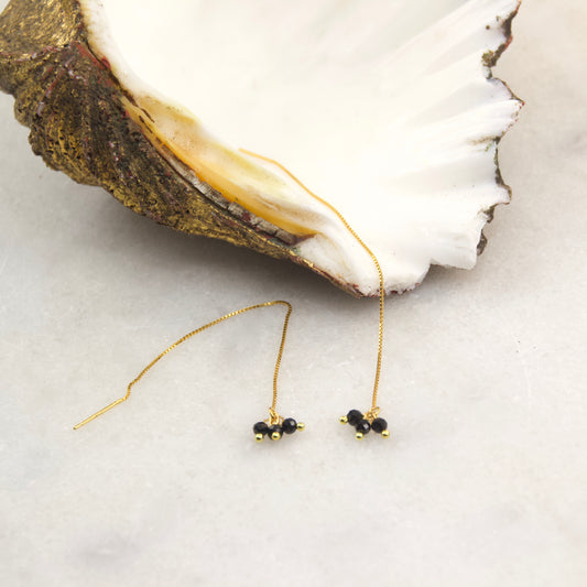 Razzle Micro Gemstone Thread Earring