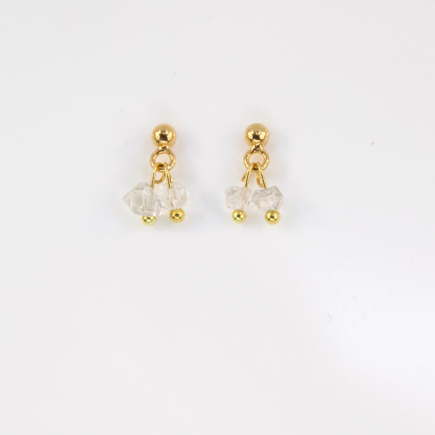 Razzle Double Micro Gem Stud Earring