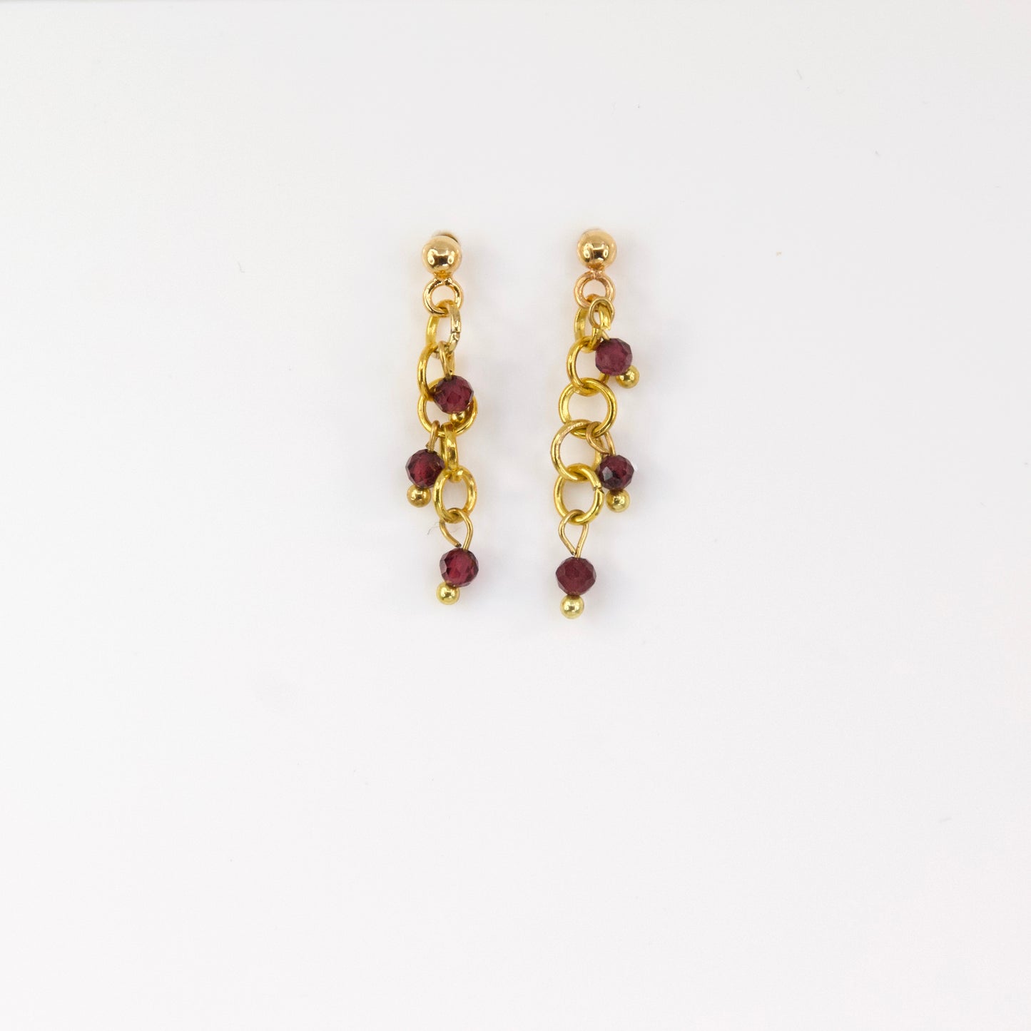 Razzle Triple Micro Gem Drop Stud Earring