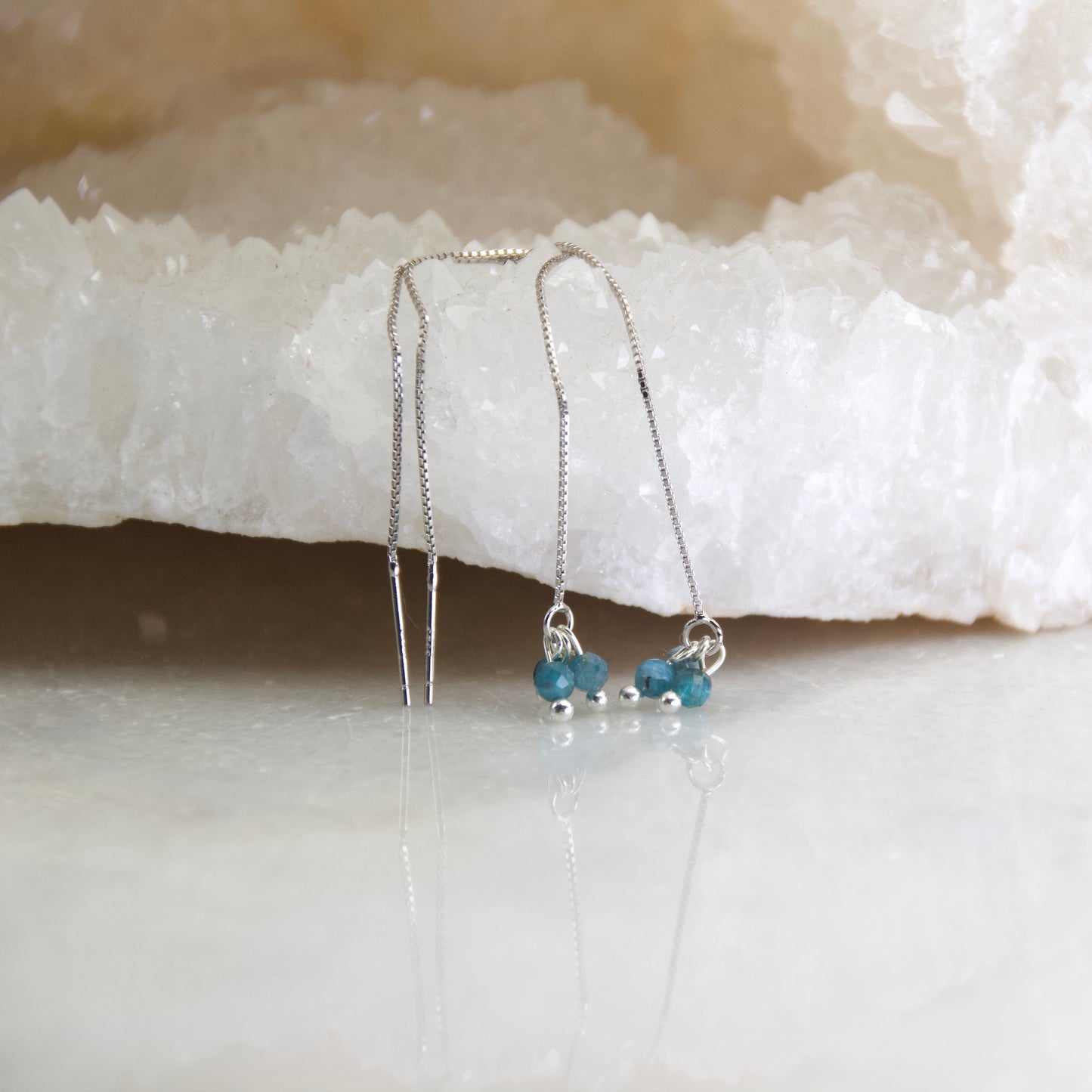 Razzle Micro Gemstone Thread Earring