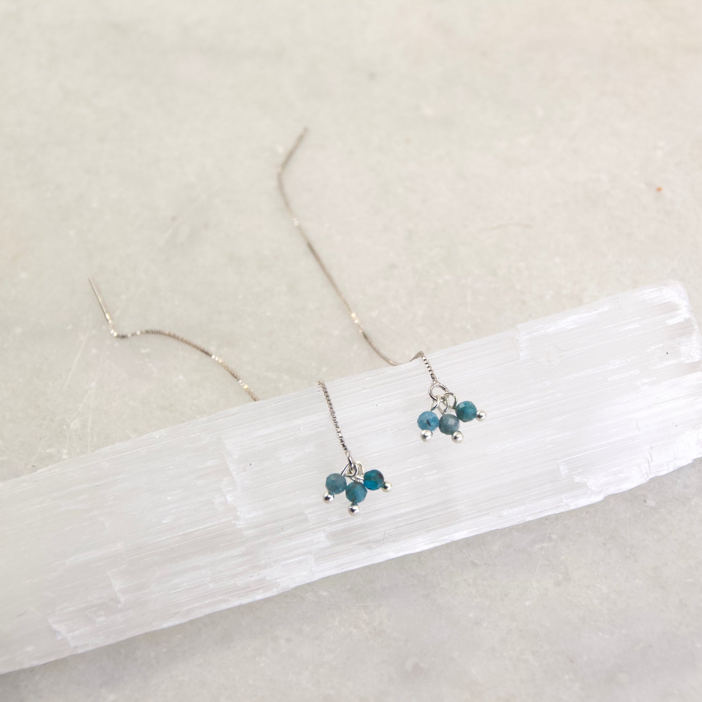 Razzle Micro Gemstone Thread Earring