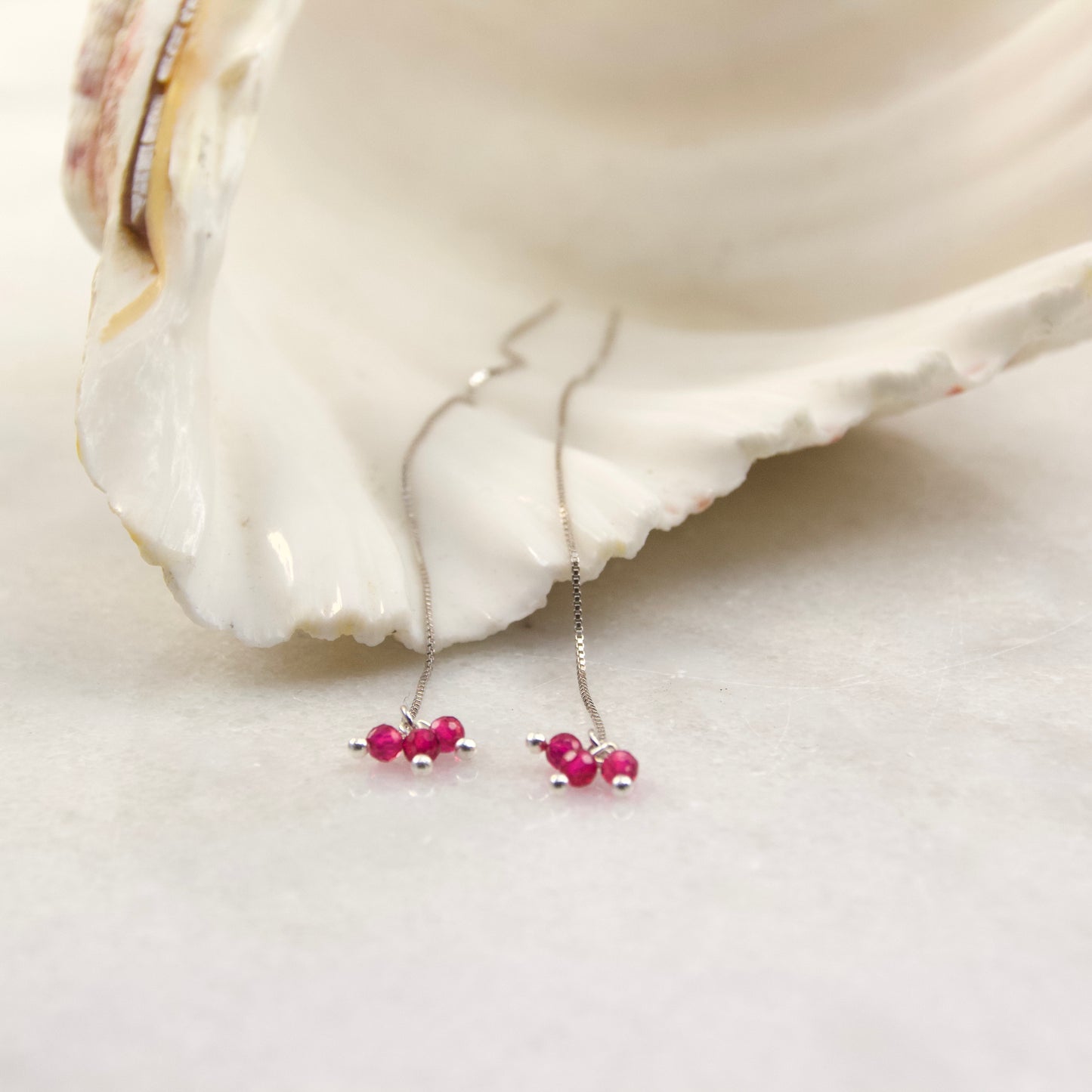 Razzle Micro Gemstone Thread Earring