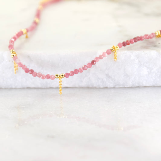 Divine Balance Tourmaline Drop Necklace