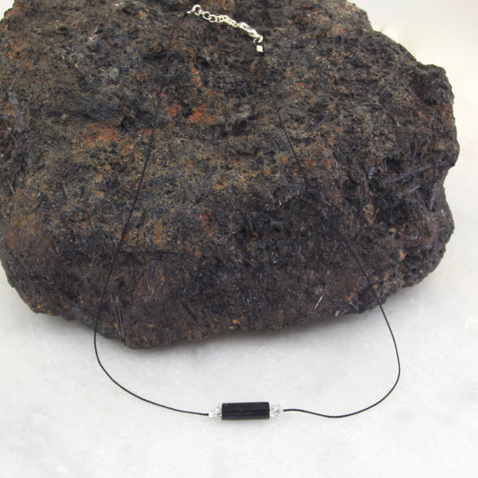 Divine Protection Black Tourmaline Thread Choker