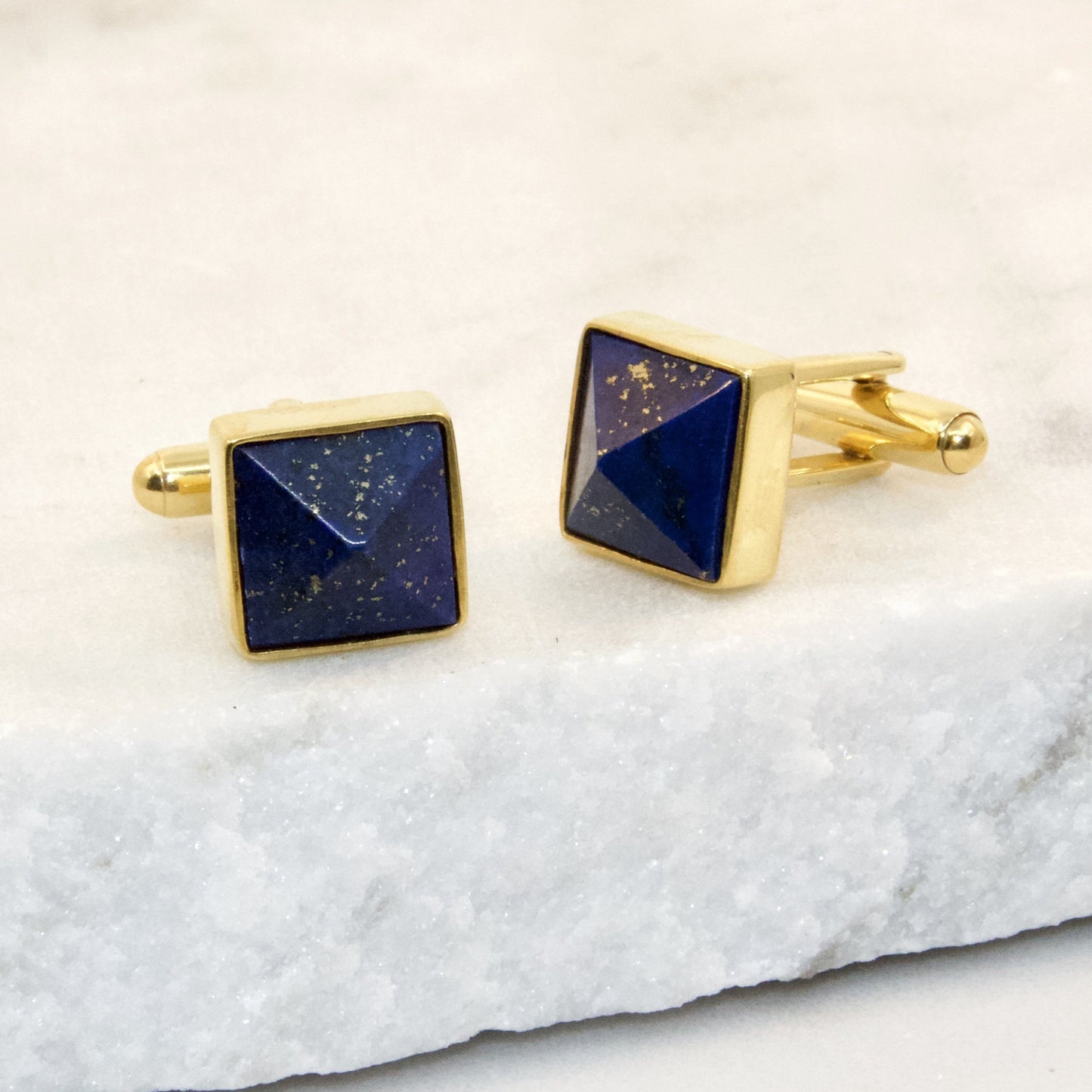 Dapper Lapis Lazuli Cuff Links