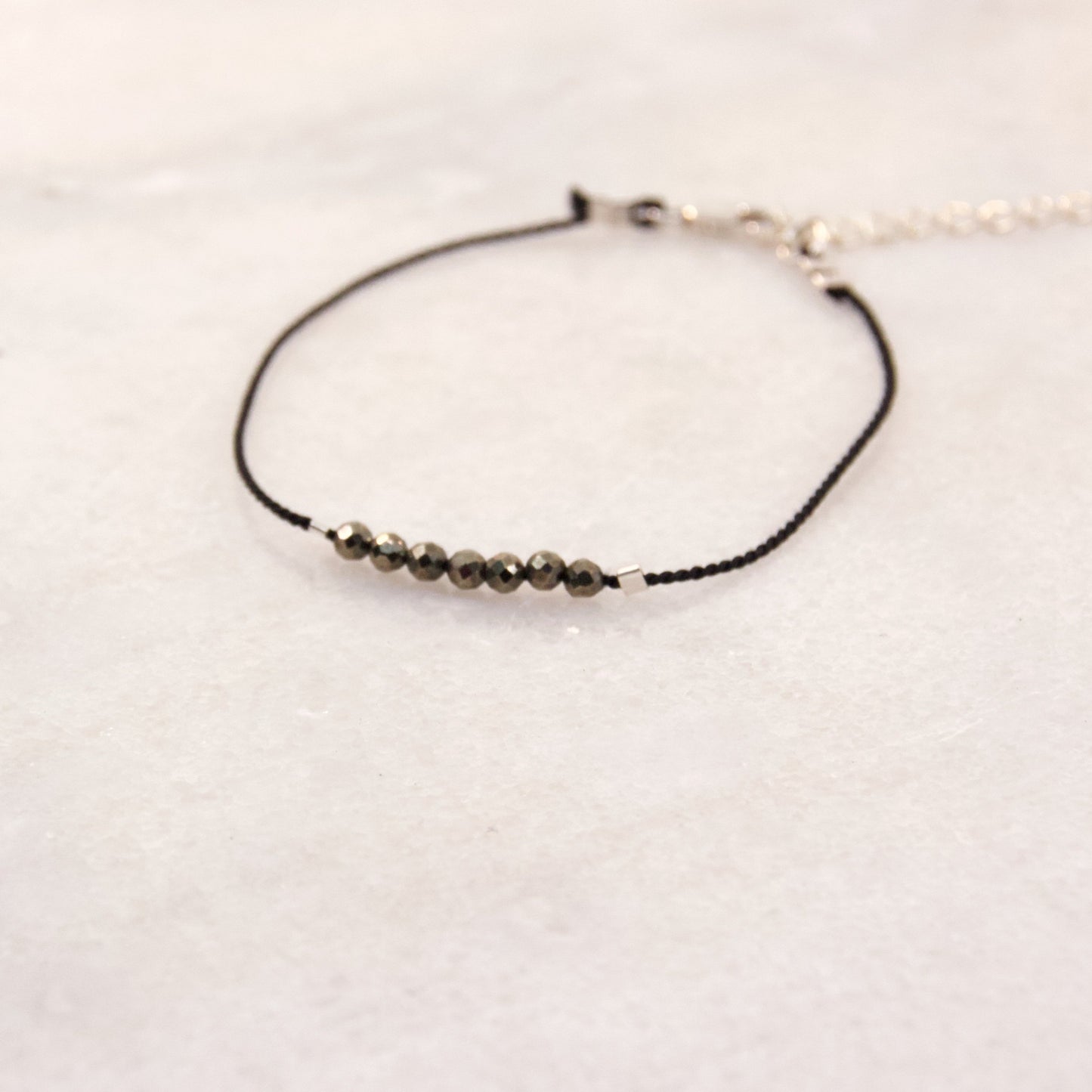 Razzle Dazzle Pyrite Thread Bracelet