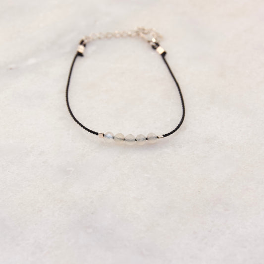 Razzle Dazzle Moonstone Thread Bracelet