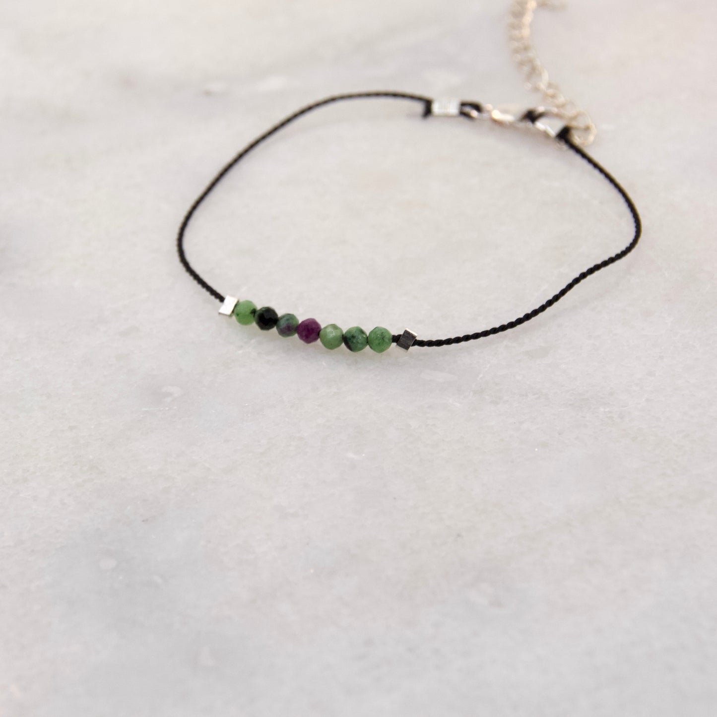 Razzle Dazzle Ruby Zoisite Thread Bracelet