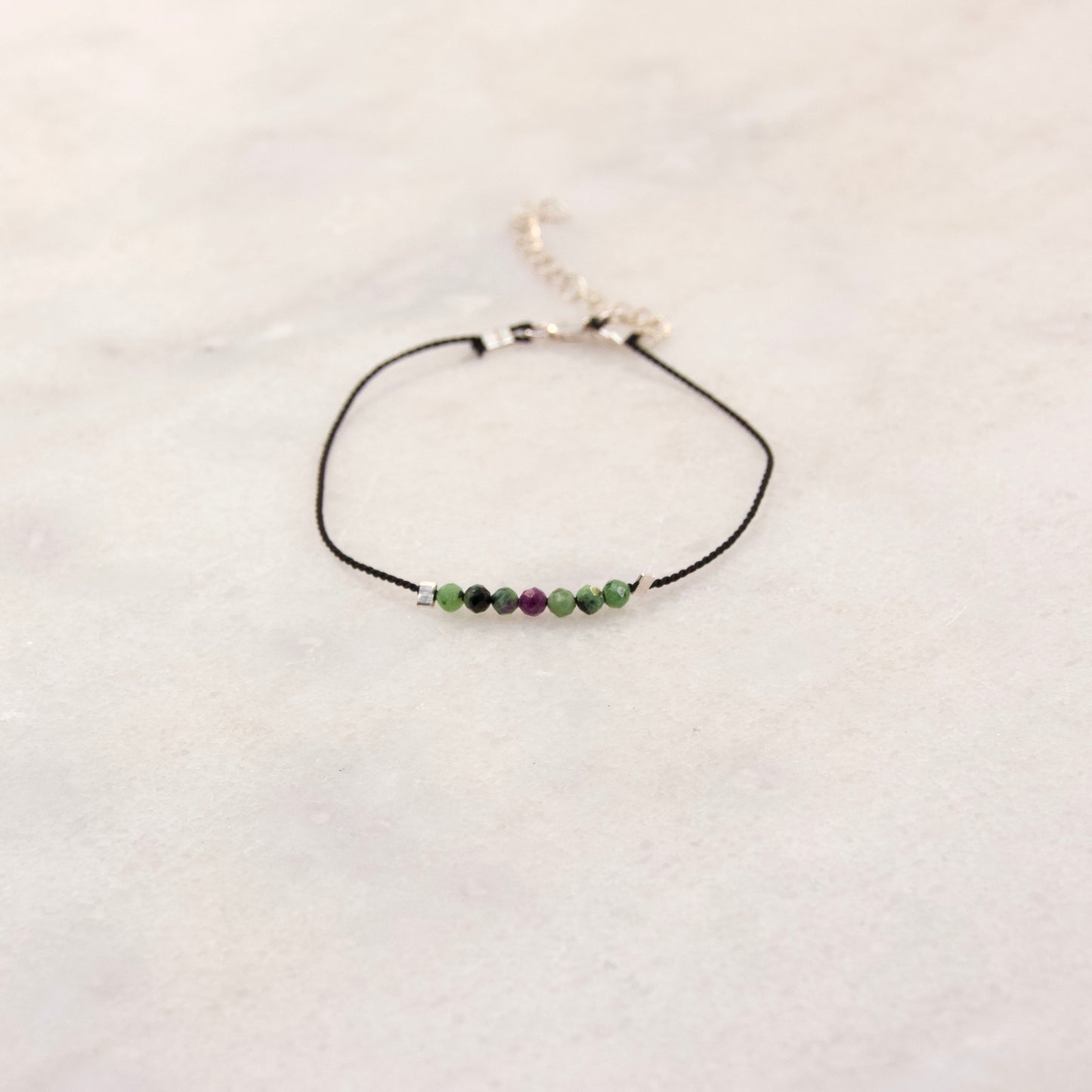 Razzle Dazzle Ruby Zoisite Thread Bracelet