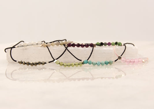 Custom Gemstone Thread Bracelet