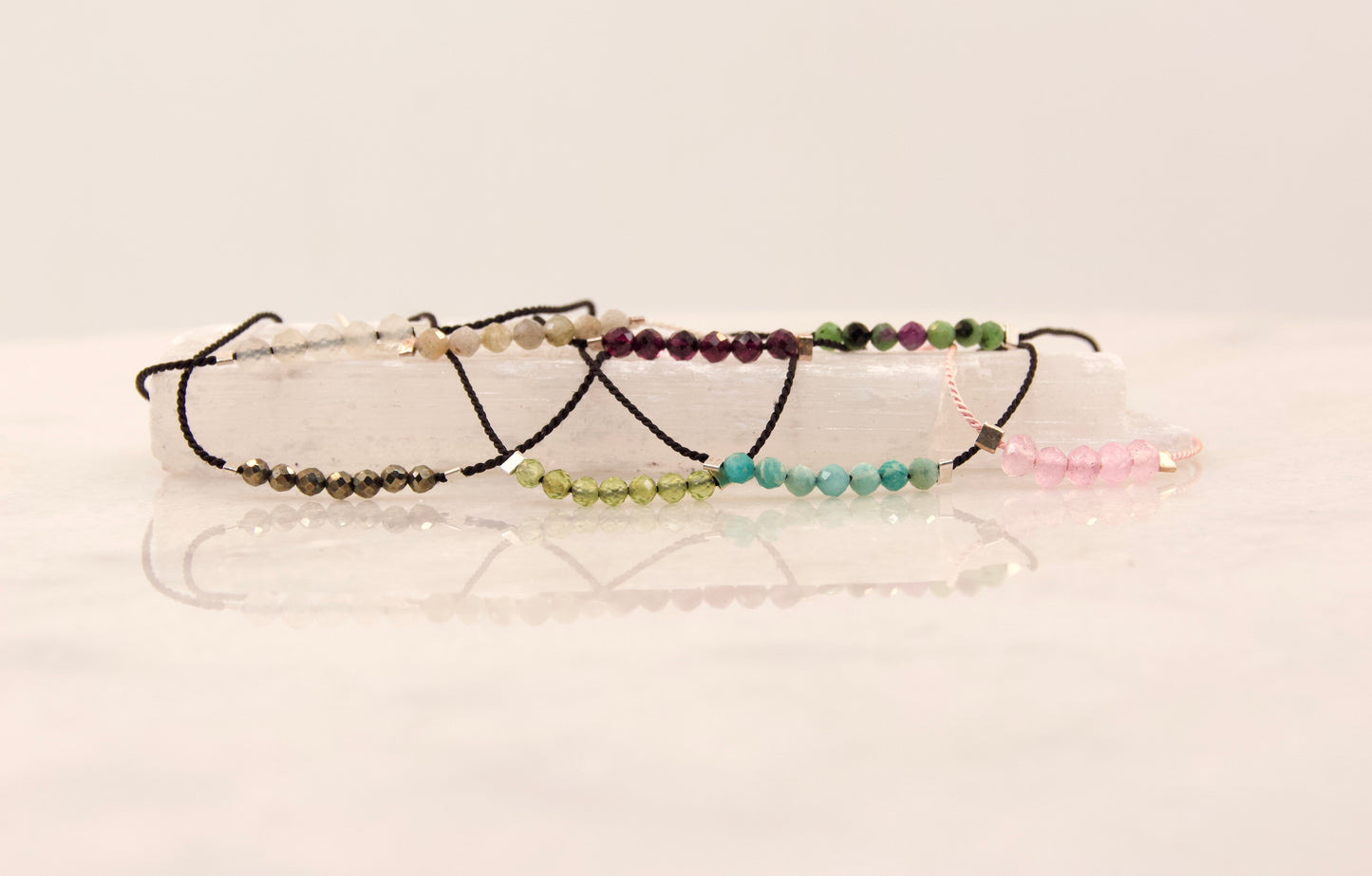 Razzle Dazzle Ruby Zoisite Thread Bracelet