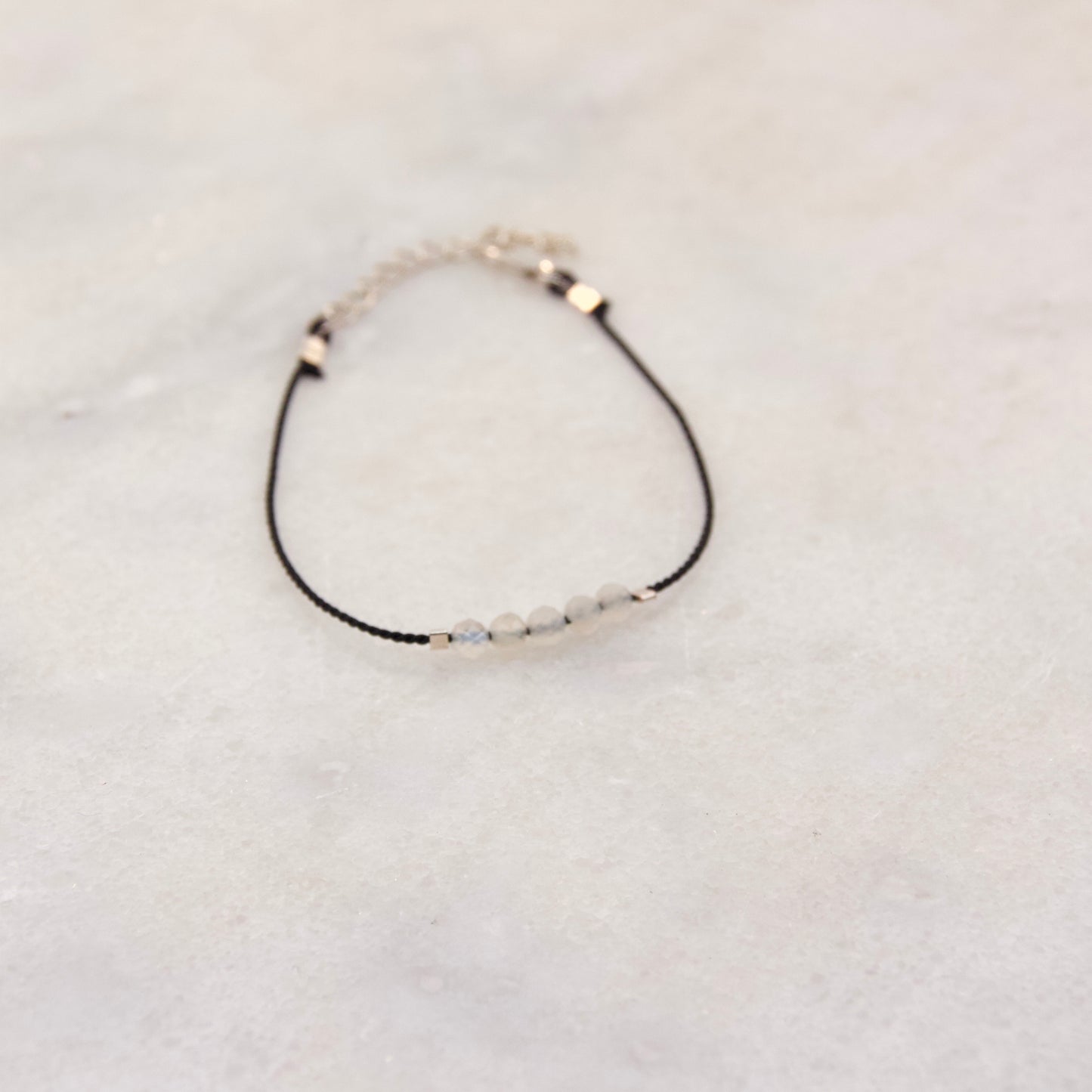 Razzle Dazzle Moonstone Thread Bracelet