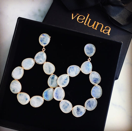 Belle Époque Moonstone Statement Earring