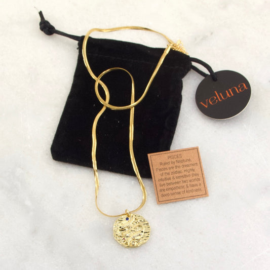 Pisces Golden Age Zodiac Pendant